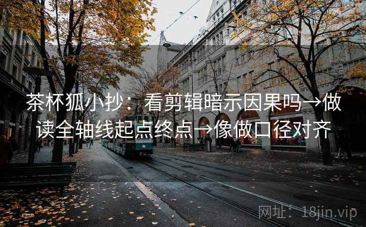 茶杯狐小抄：看剪辑暗示因果吗→做读全轴线起点终点→像做口径对齐
